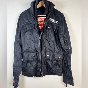 Superdry Men's Black Military Jacket